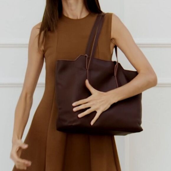 M.I.L.A. Amber Tote Bag in Chocolate, Leather. Sold Out!!! New with tag! - Picture 13 of 15